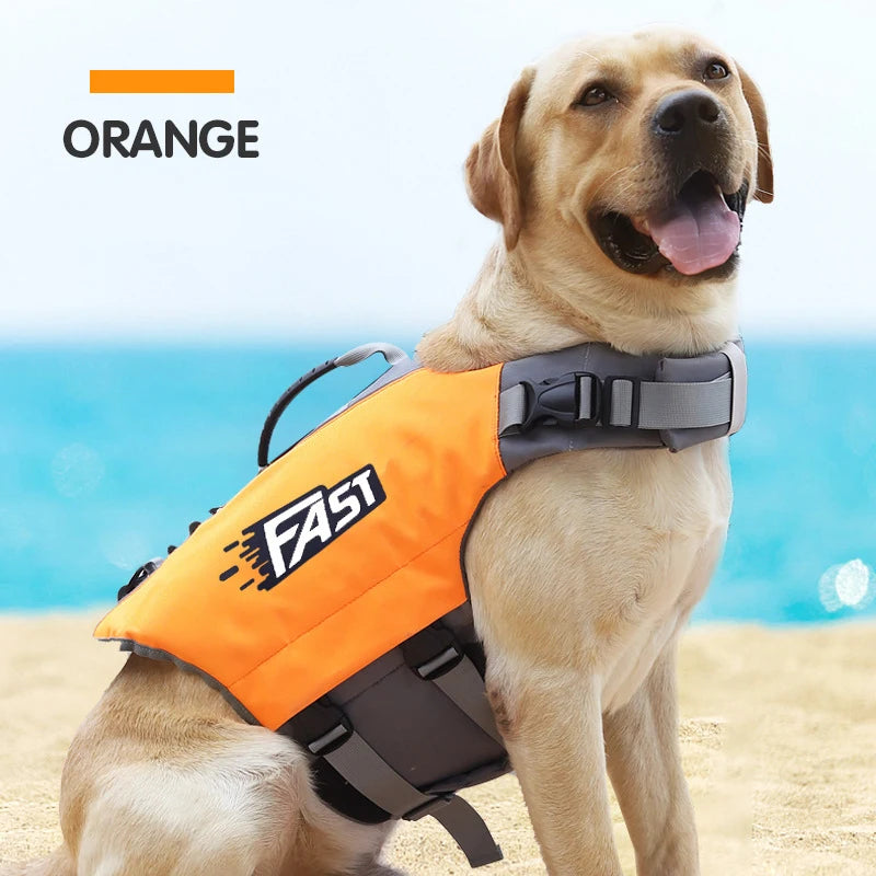 Dog Life Jacket Reflective Safety Vest for Swimming and Surfing