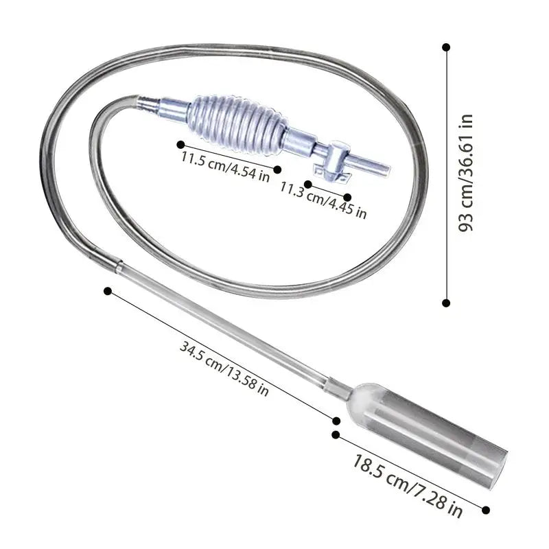 Aquarium Siphon Vacuum Cleaner For Fish Tank Gravel Cleaning