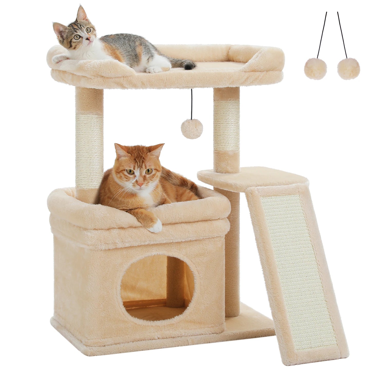PAWZ Road Cat Tree Indoor Tower With Sisal Post Pad