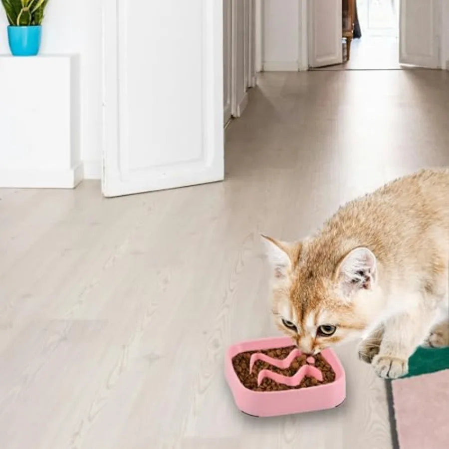 2 Pack Slow Feeder Bowls Silicone For Pets Non Slip
