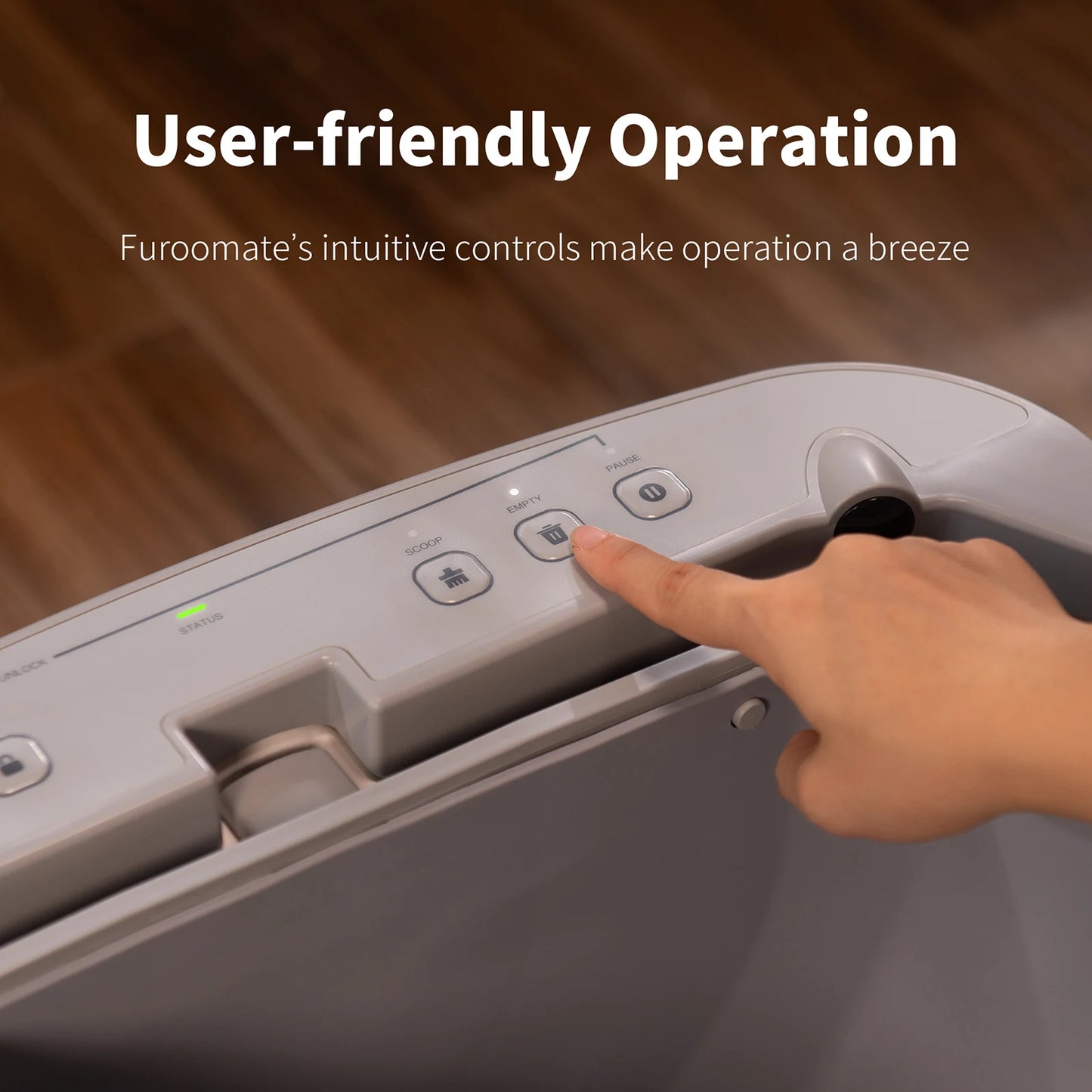 Furoomate F6 Self Cleaning Litter Box Open Top Odor Control