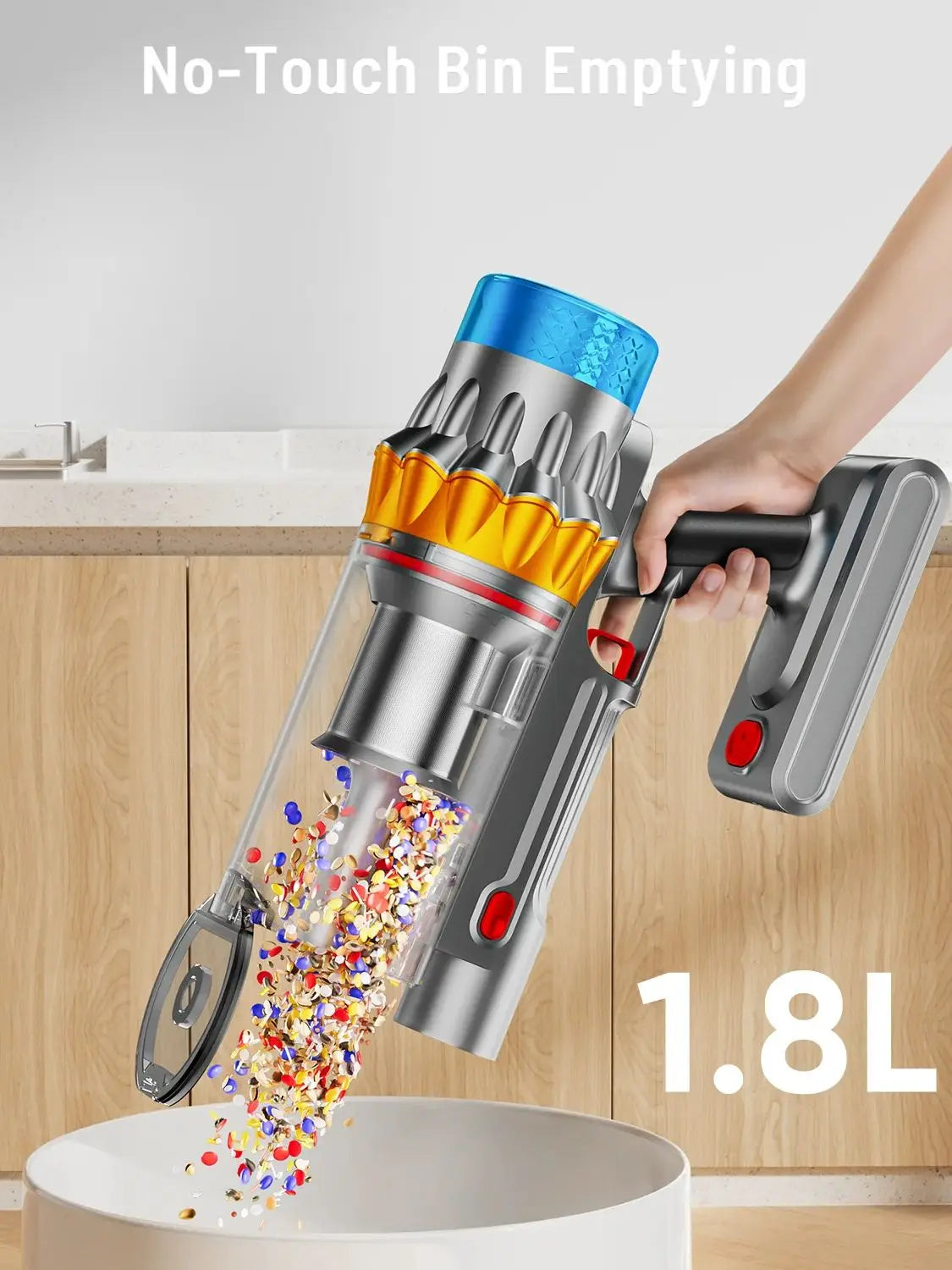 VAKERR X15 Pro Cordless Vacuum Cleaner 65KPa Suction Pet Hair And Carpet