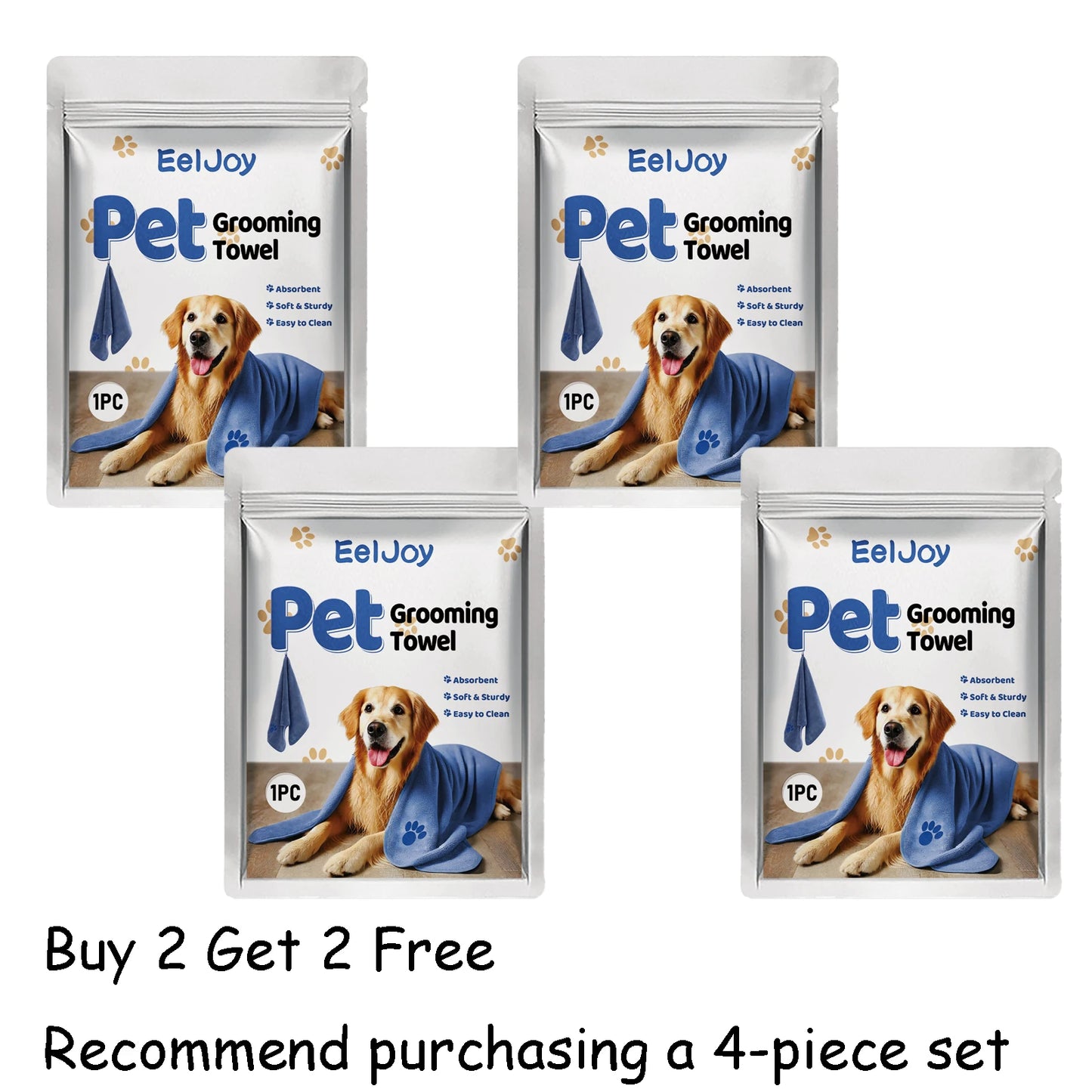 Pet Fast Drying Microfiber Towel Soft Durable Absorbent Lint Free