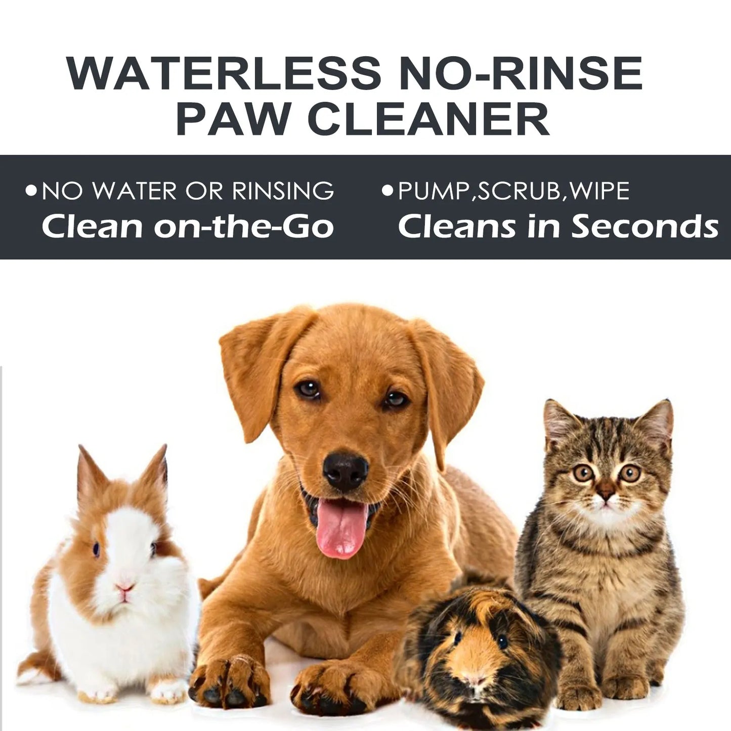 YEGBONG Waterless Pet Paw Cleaner No Rinse Nourishing Formula