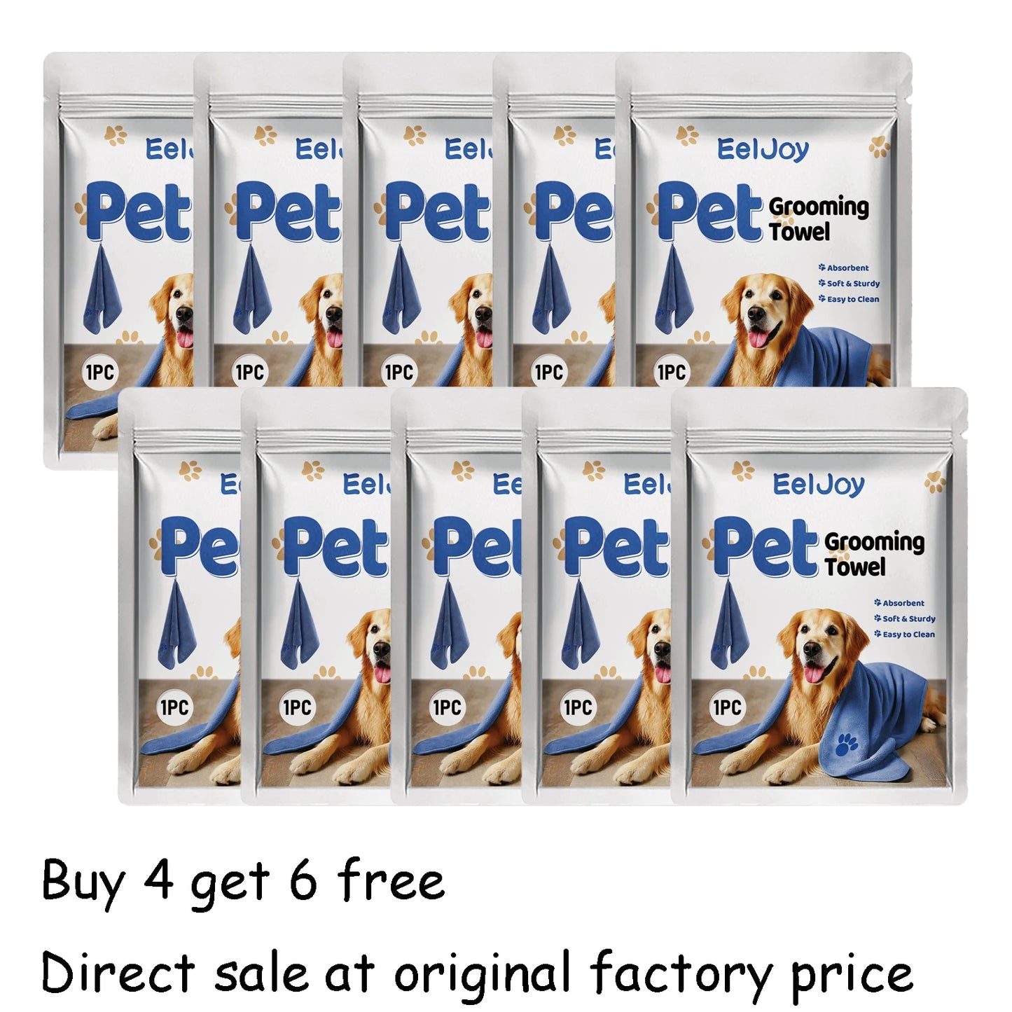 Pet Fast Drying Microfiber Towel Soft Durable Absorbent Lint Free