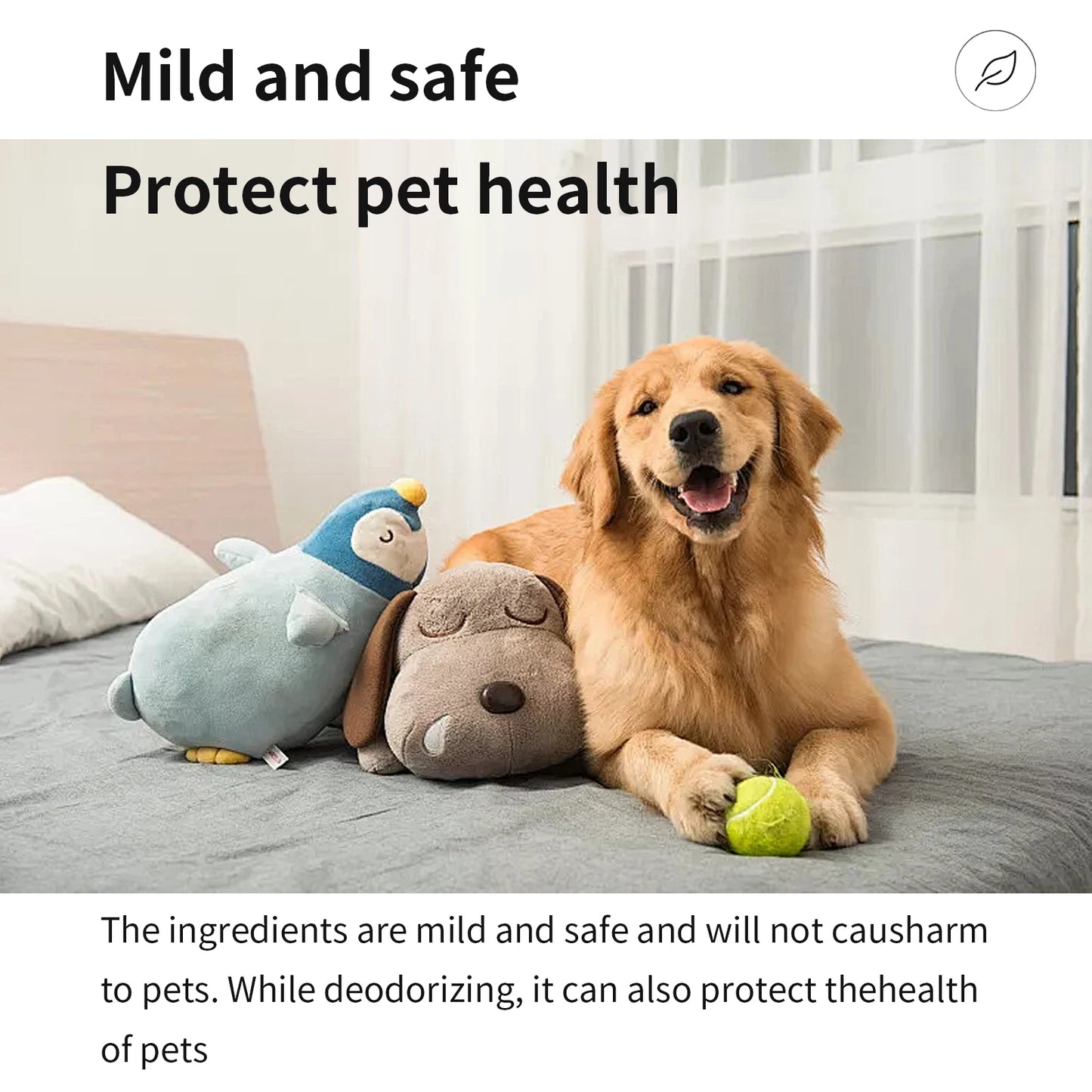 YEGBONG Pet Deodorant Spray Urine Odor Eliminator for Dogs Cats