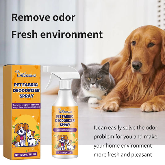 YEGBONG Pet Deodorant Spray Urine Odor Eliminator for Dogs Cats