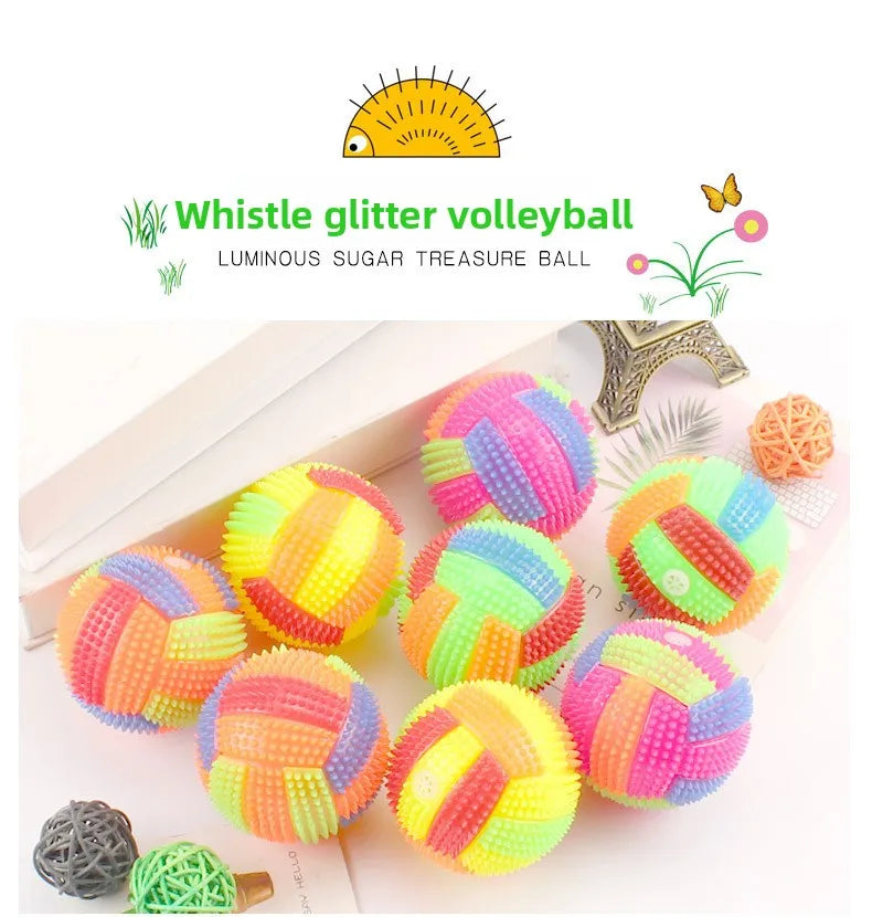 Glowing LED Ball Dog Toy for Puppies Chew and Play