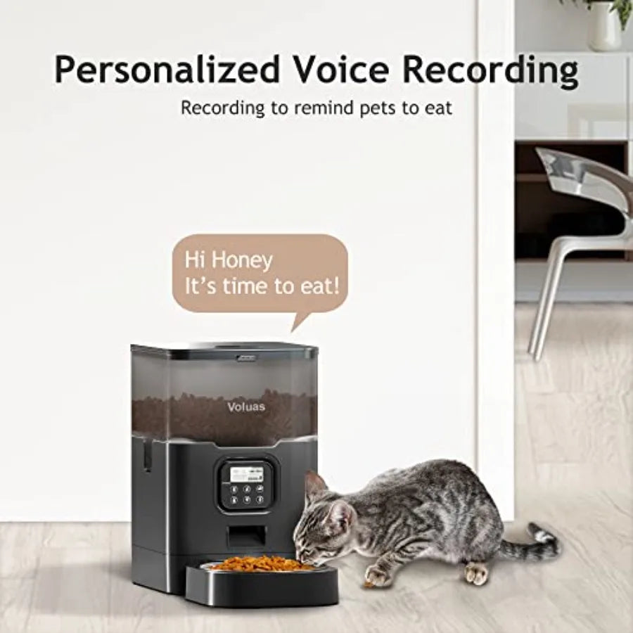 Automatic Cat Feeder With Timer And Portion Control