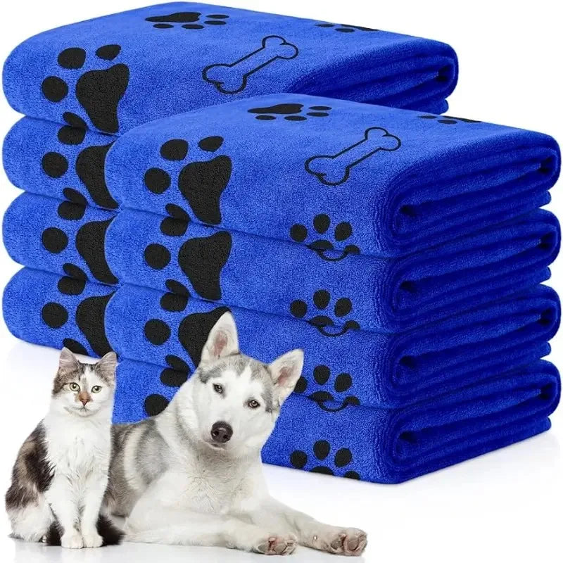 NONECN Quick-Drying Microfiber Dog Towel Absorbent Pet Bath Cloth