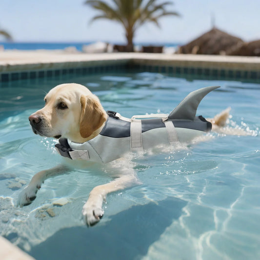 Dog Life Jacket With Handle For Surfing And Swimming