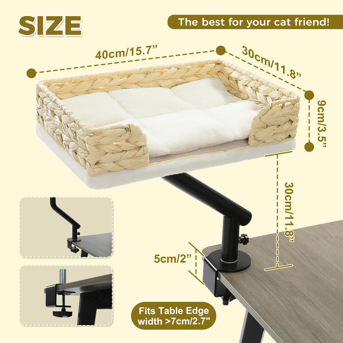 PAWZ Road Cat Desk Bed Stand Rotatable For Indoor Cats