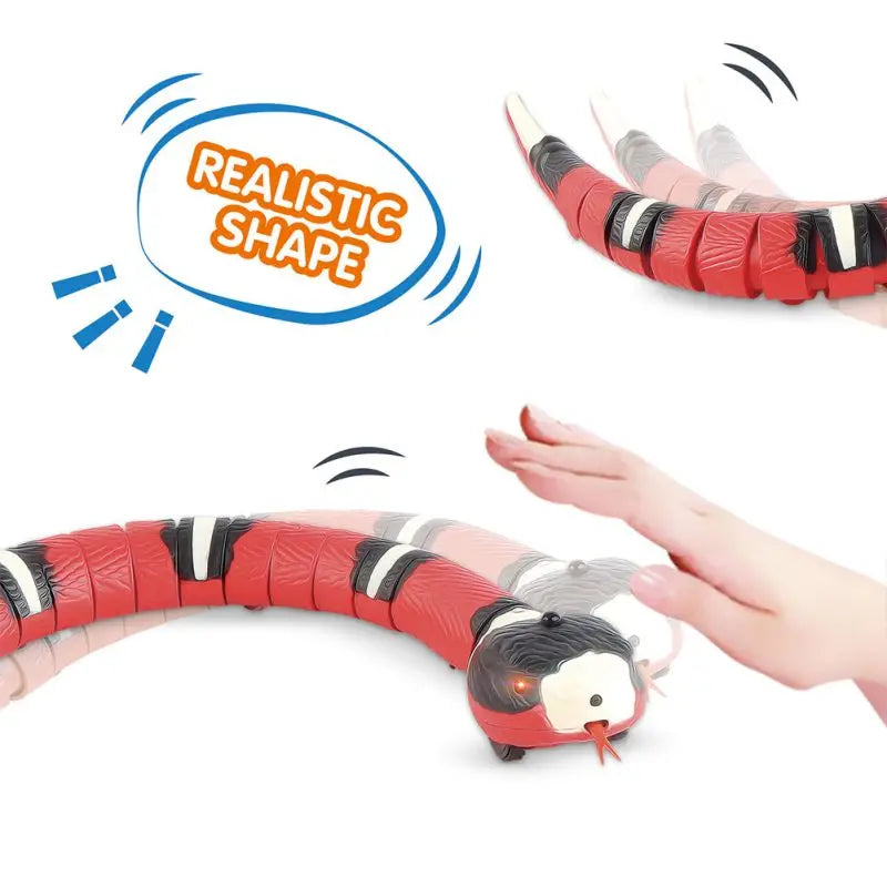 NONECN Smart Sensing Snake Interactive Cat Toy USB Charging