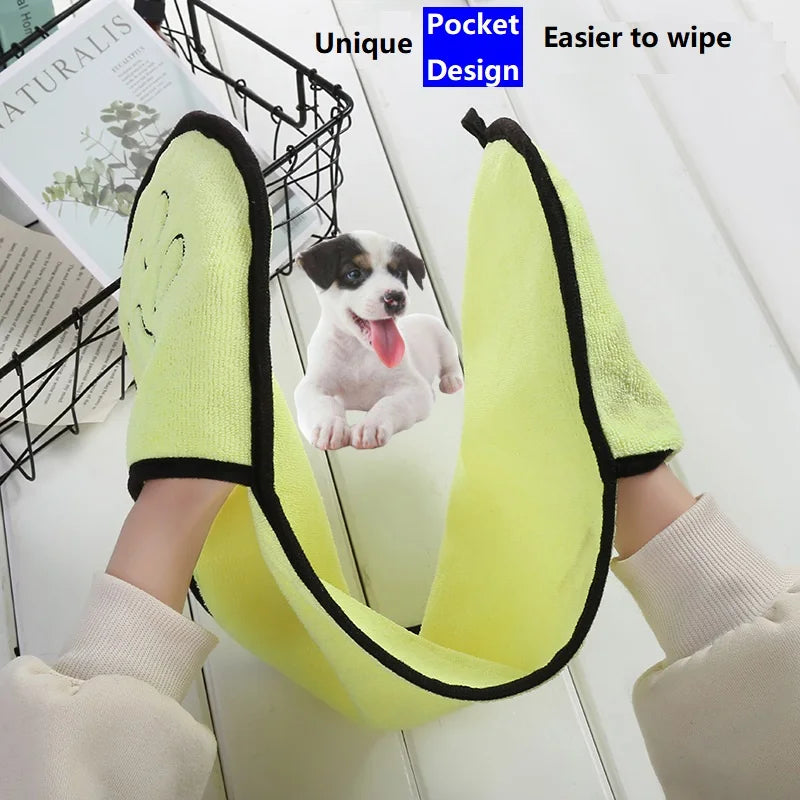 Pet Bath Towel Quick-Drying Absorbent Microfiber Bathrobe