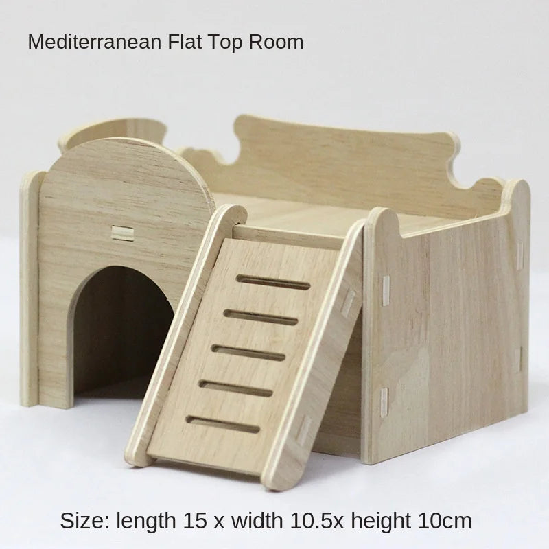NONECN Hamster Wooden Toys and Accessories Kit