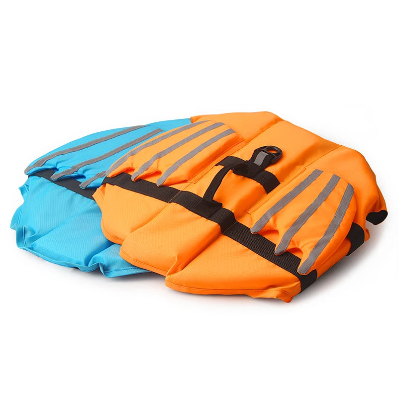 Dog Summer Life Jacket Vest With Reflective Wing Swimwear