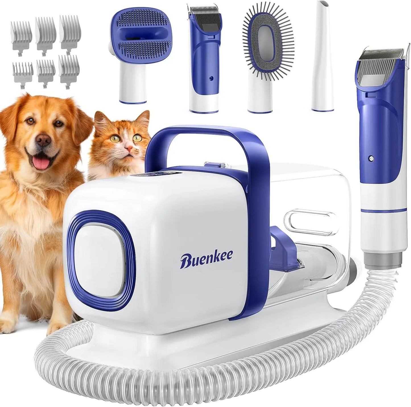Pet Grooming Kit With Vacuum And Low Noise Clippers 15000Pa