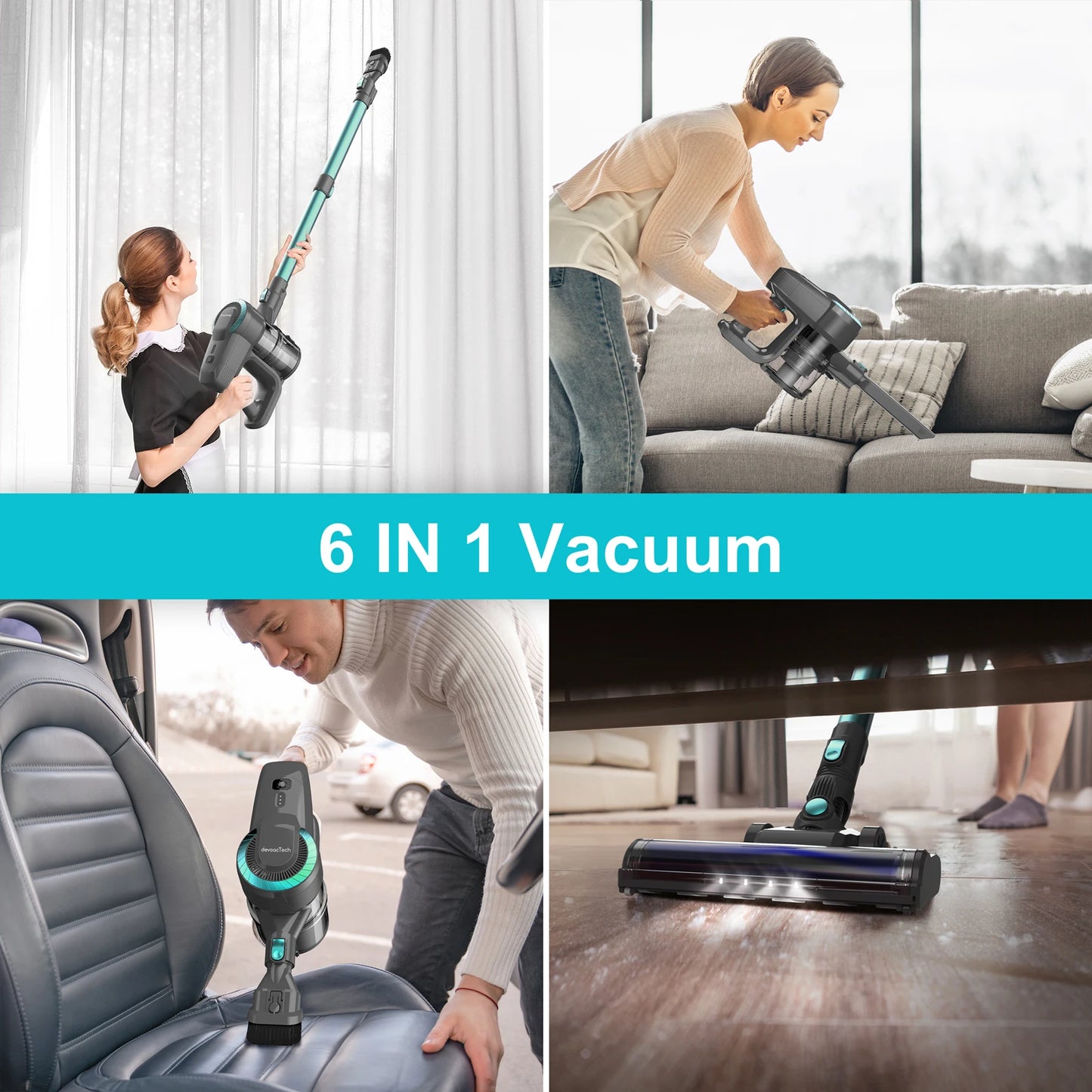 INSE N300 Cordless Upright Vacuum Cleaner
