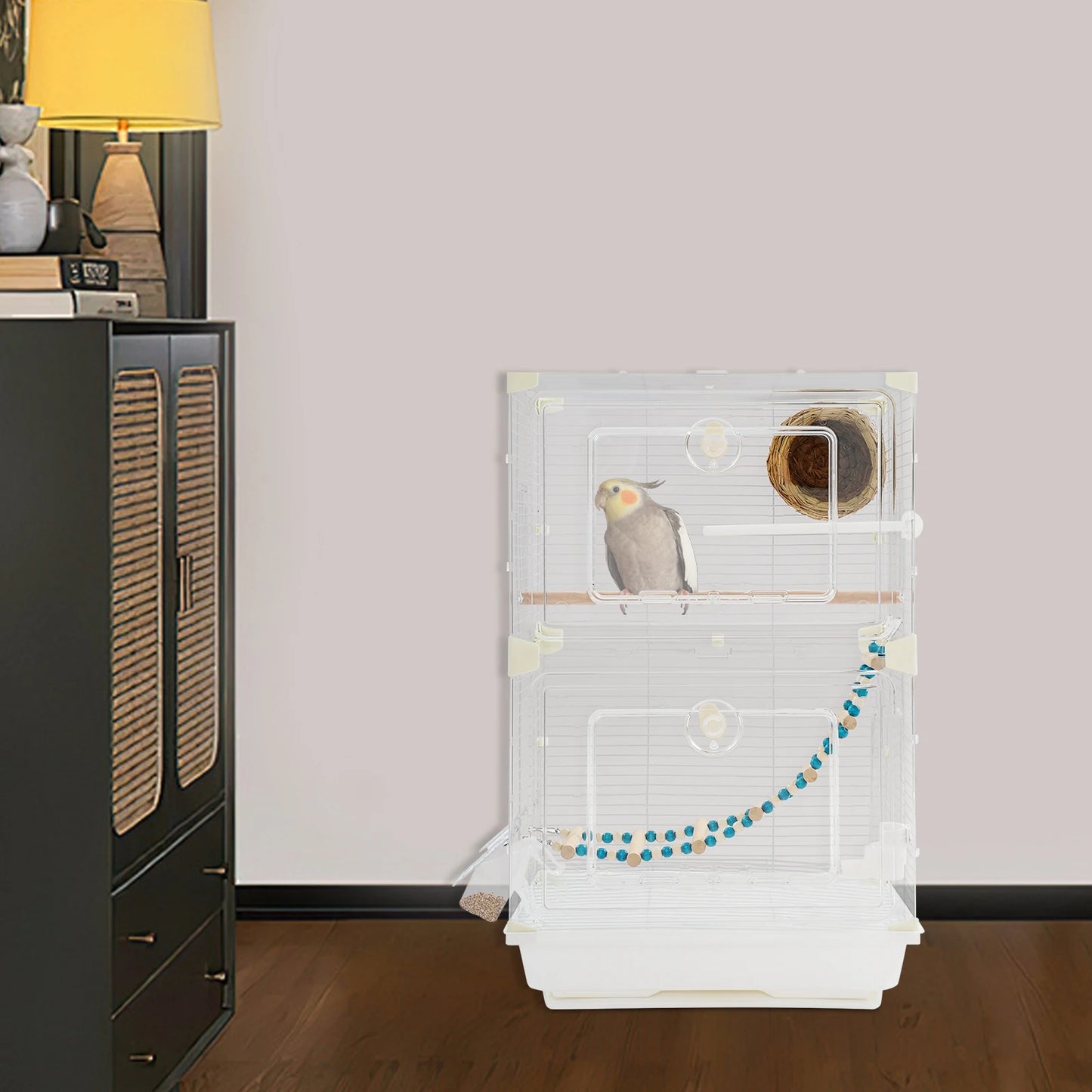 NONECN Freestanding Bird Cage For Living Rooms Balconies