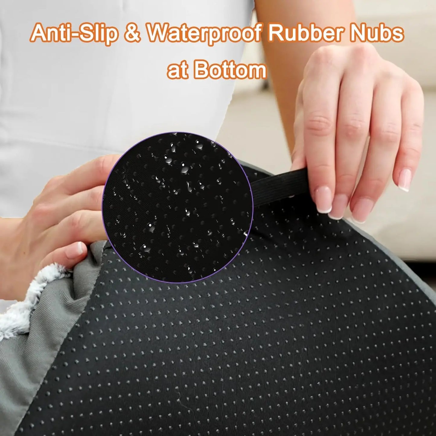 Washable Dog Crate Mat Anti Slip Waterproof Deluxe Bed For Dogs
