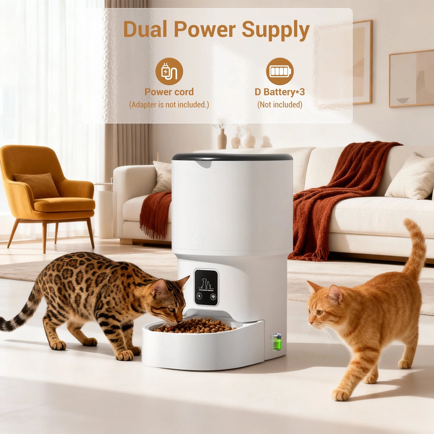 HiMISS Programmable 4L Pet Feeder For Small Dogs And Cats