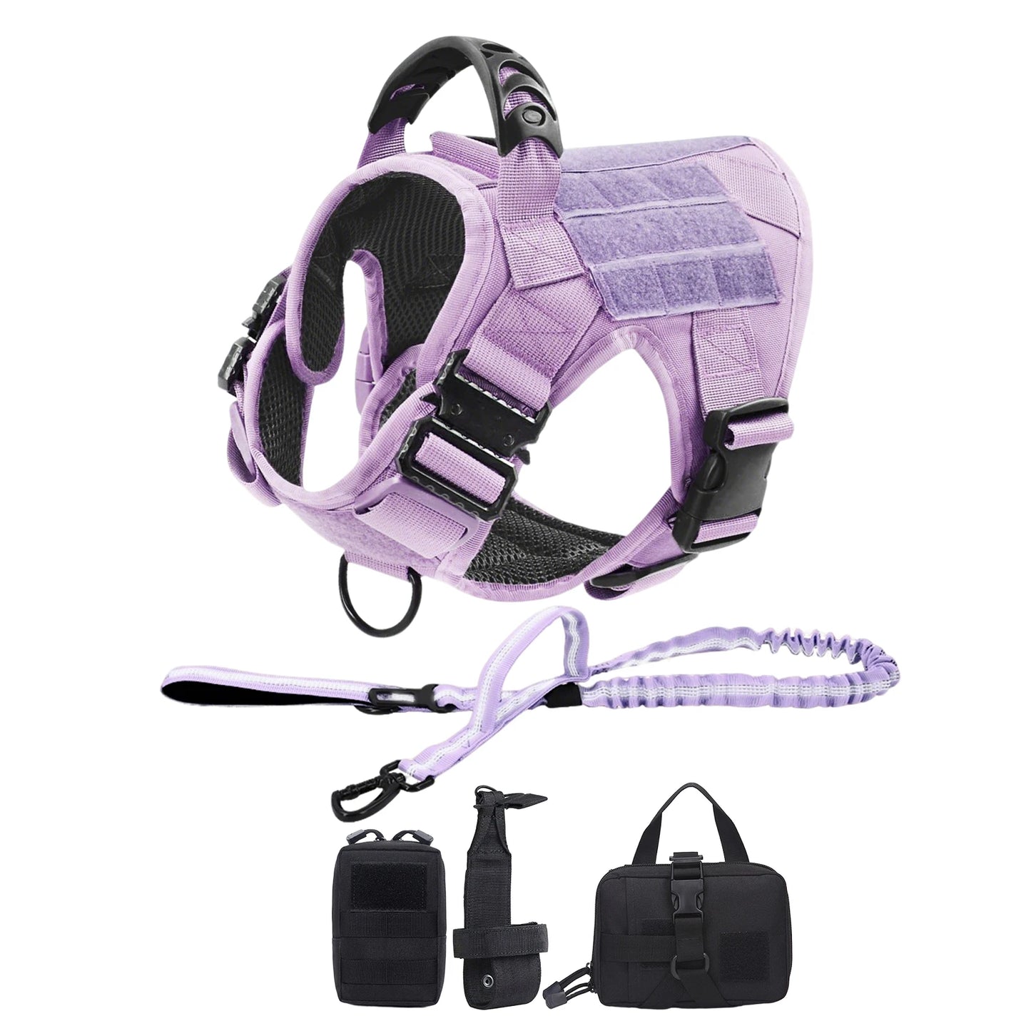PETRAVEL Military Camouflage Dog Harness For Large And Medium Dogs
