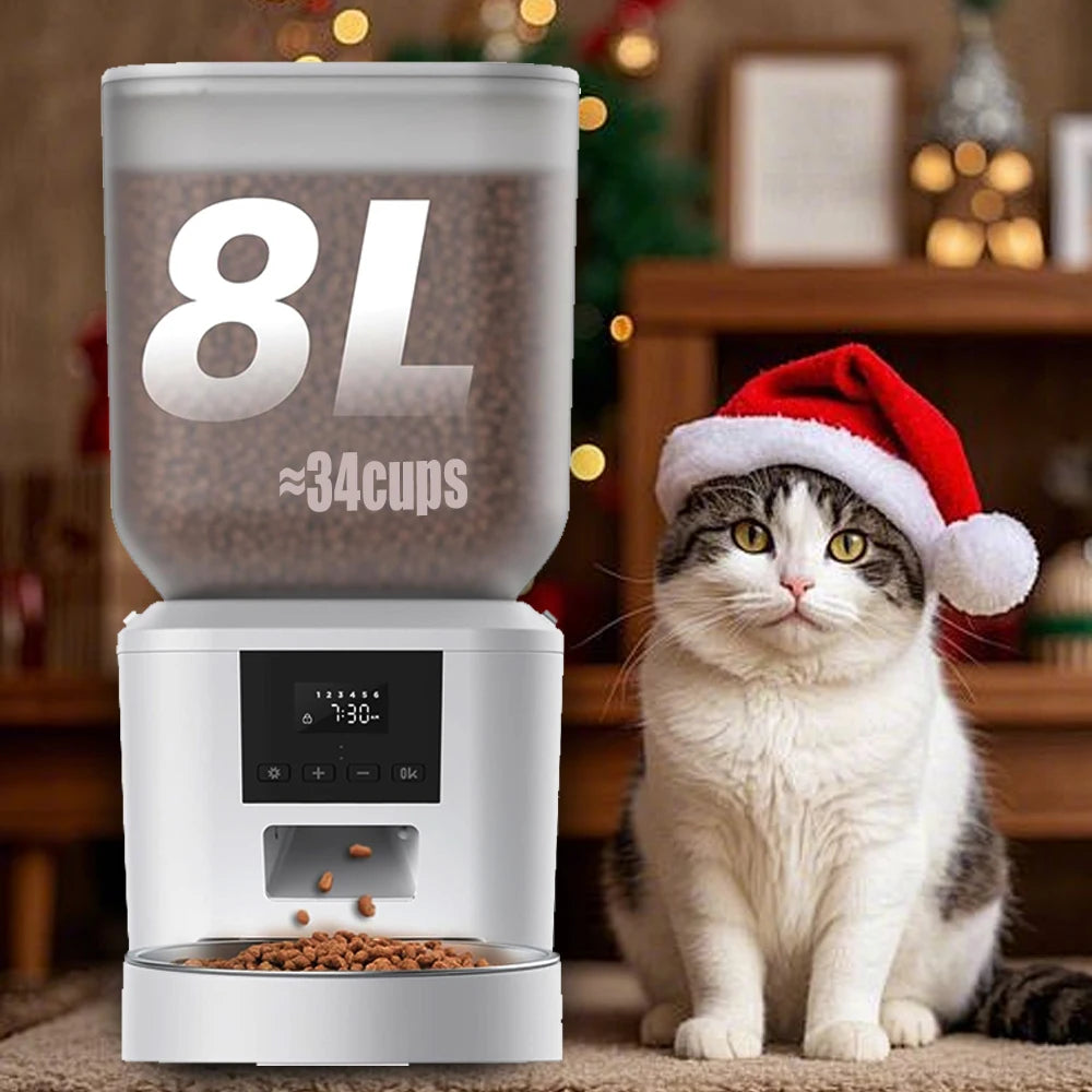Furpipi Automatic Dog Feeder With Key Control And Time Setting