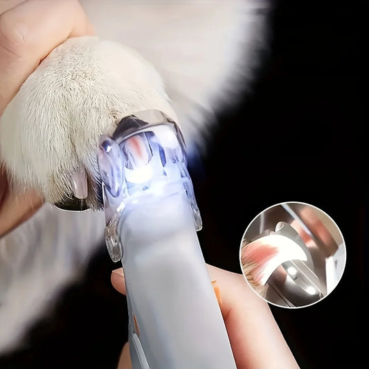 LED Pet Nail Clipper With Light For Cats And Dogs Safe