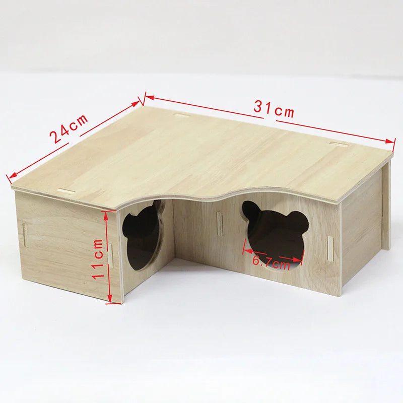 NONECN Hamster Wooden Toys and Accessories Kit
