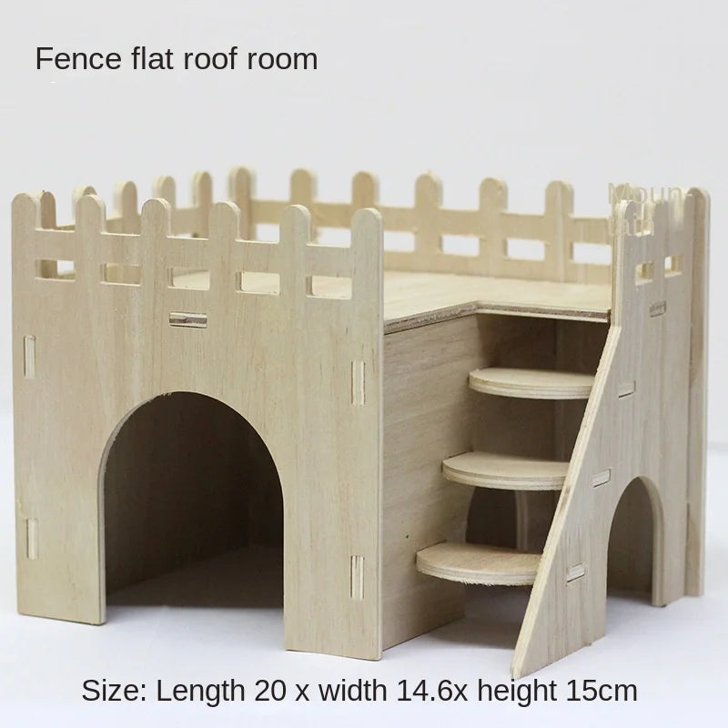 NONECN Hamster Wooden Toys and Accessories Kit