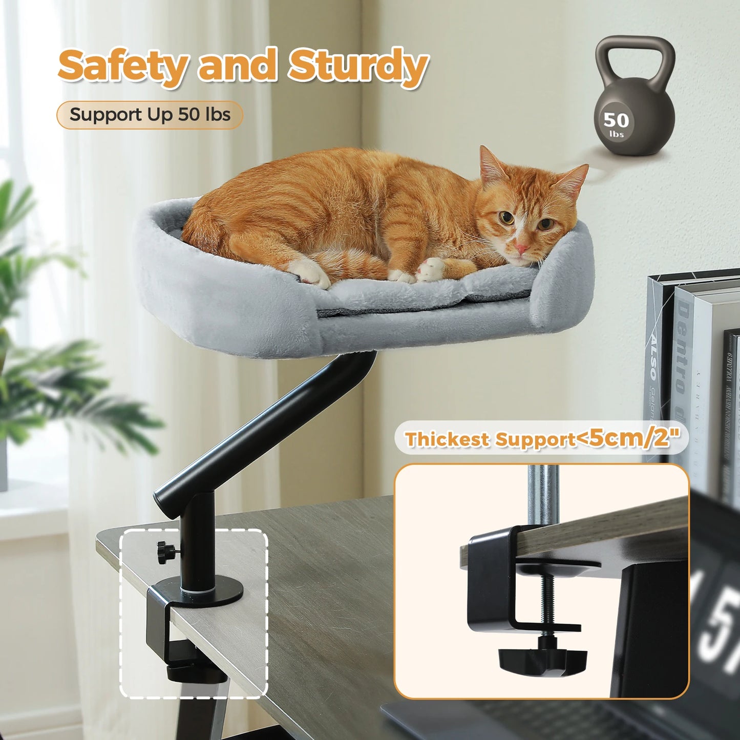 PAWZ Road Cat Desk Bed Stand Rotatable For Indoor Cats