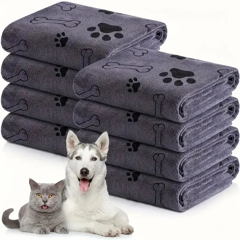 NONECN Quick-Drying Microfiber Dog Towel Absorbent Pet Bath Cloth