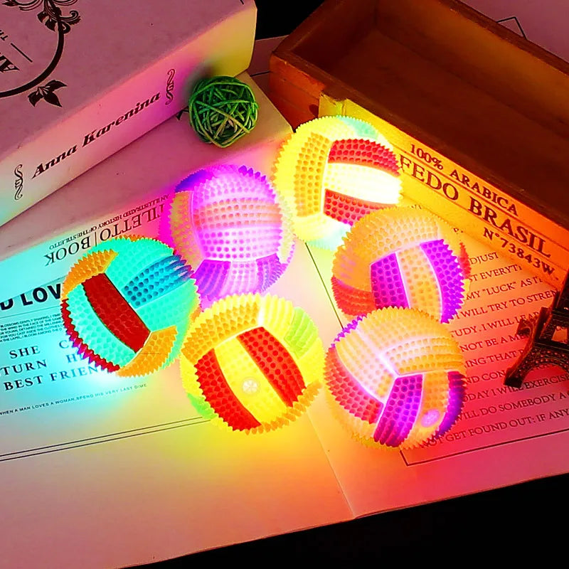 Glowing LED Ball Dog Toy for Puppies Chew and Play