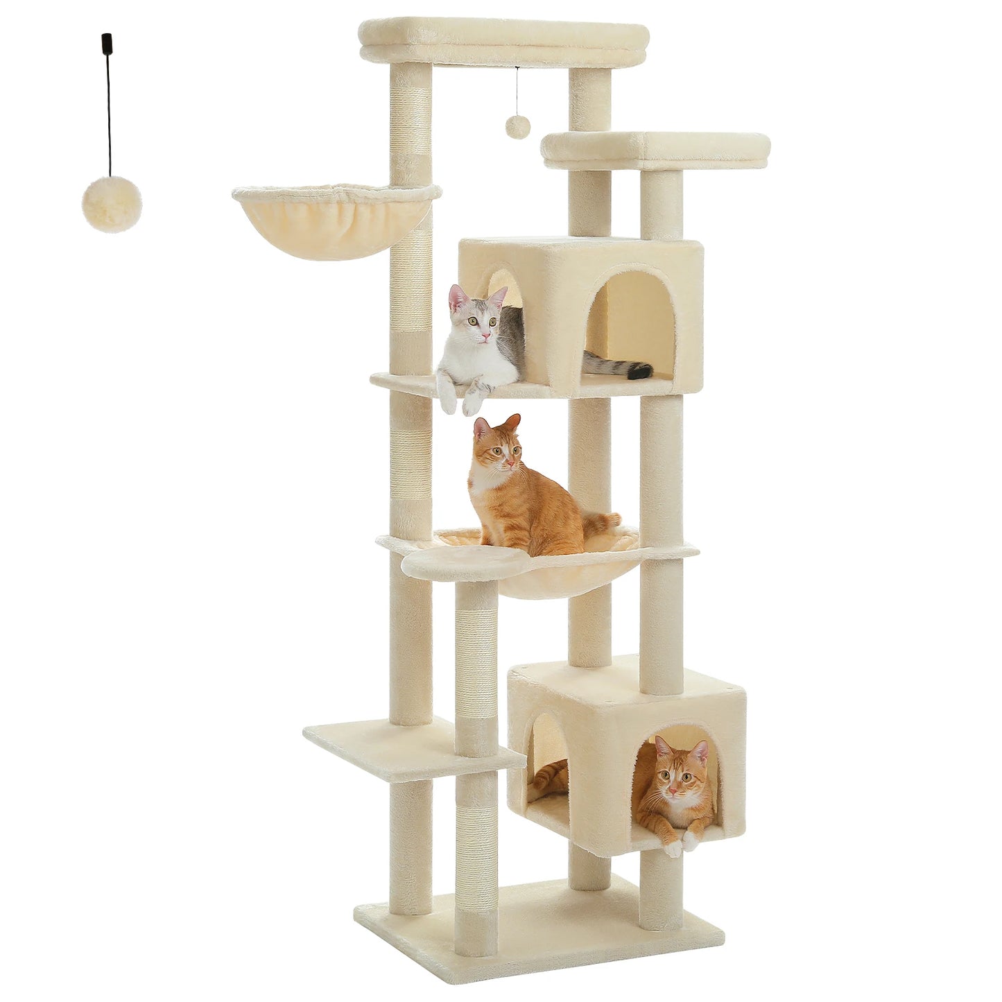 PAWZ Road Tall Cat Tree for Indoor Cats Scratching Posts