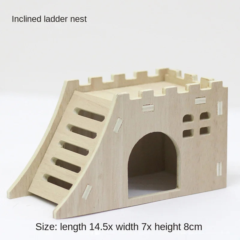 NONECN Hamster Wooden Toys and Accessories Kit