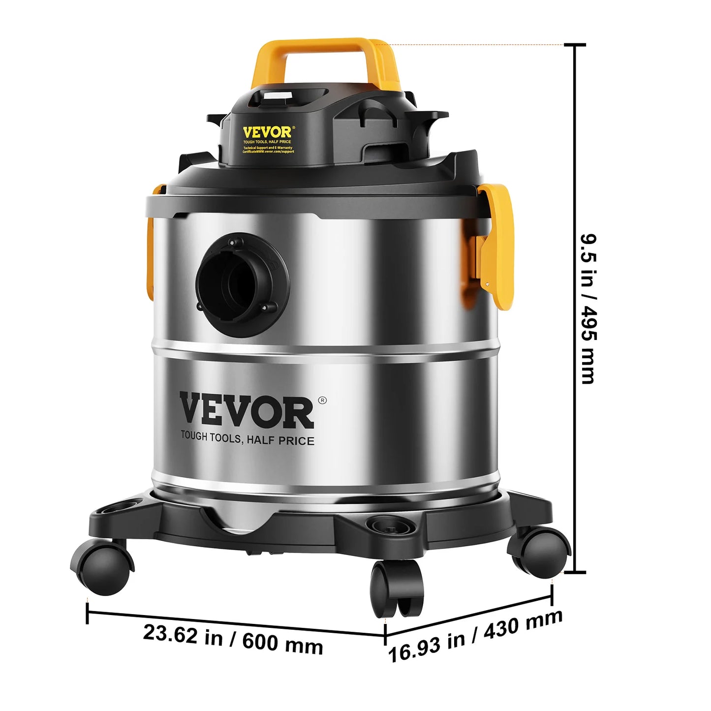 SucceBuy Wet Dry Shop Vacuum Powerful Suction For Carpet Debris