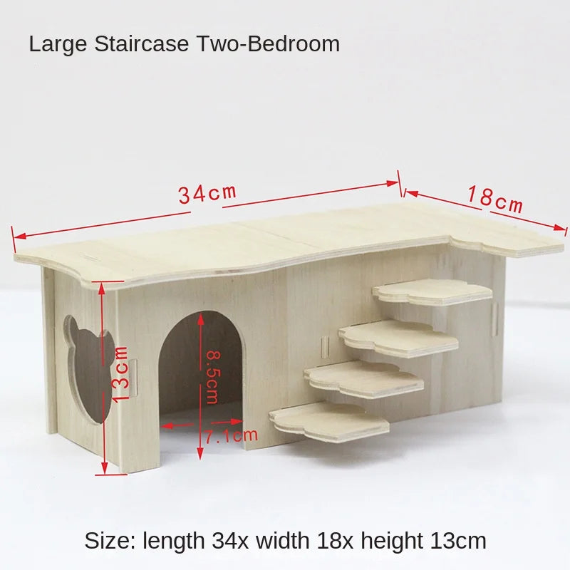 NONECN Hamster Wooden Toys and Accessories Kit