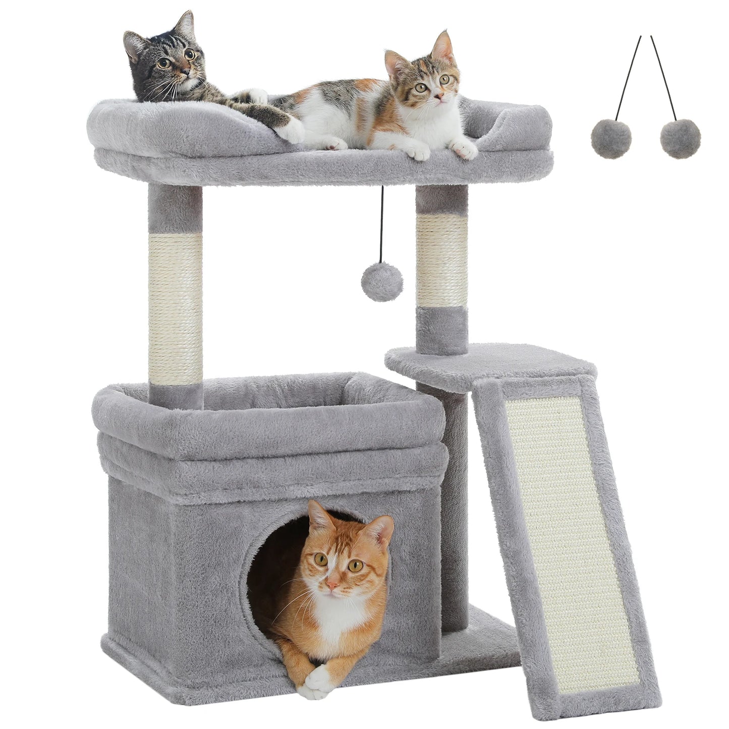 PAWZ Road Cat Tree Indoor Tower With Sisal Post Pad