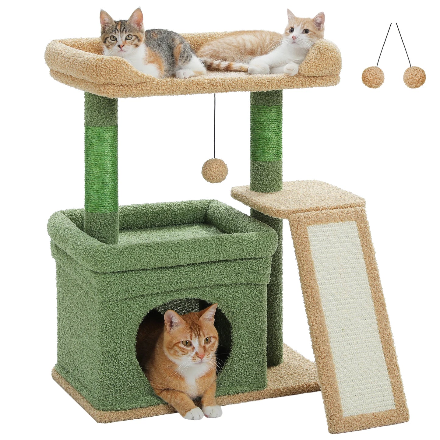 PAWZ Road Cat Tree Indoor Tower With Sisal Post Pad