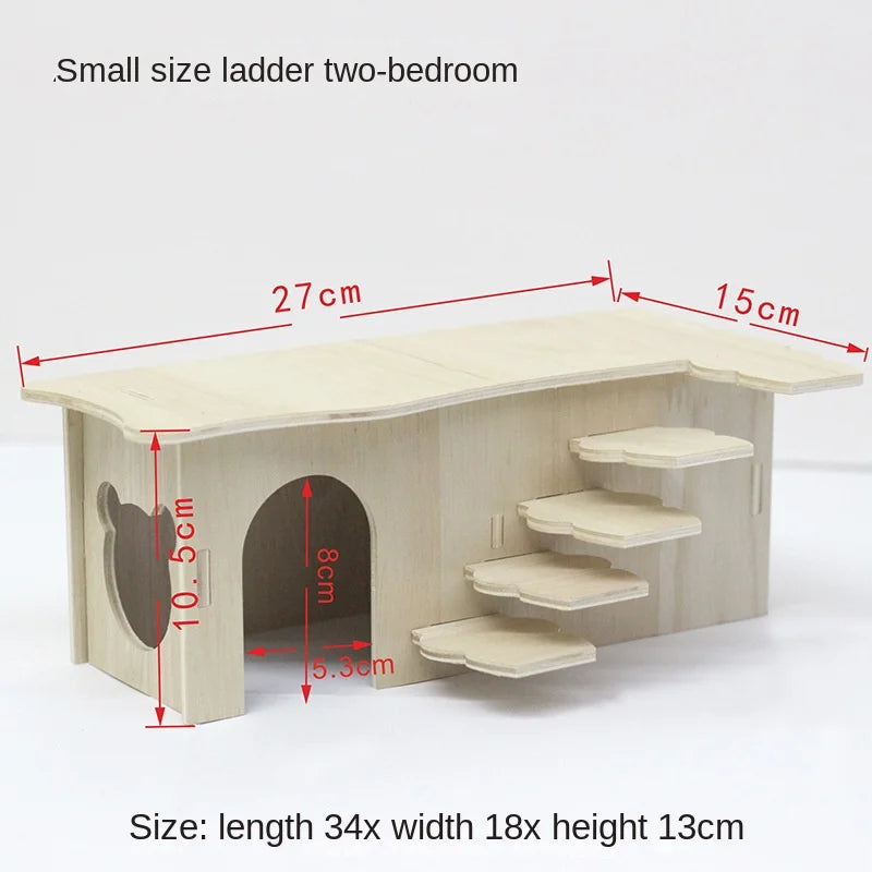 NONECN Hamster Wooden Toys and Accessories Kit