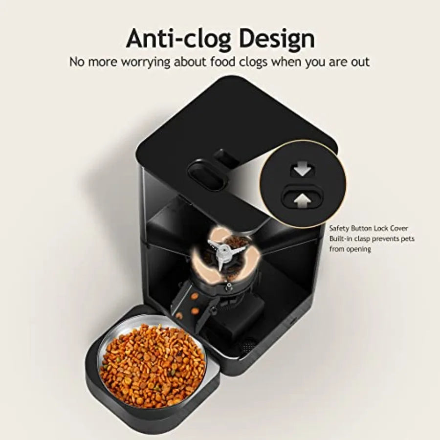 Automatic Cat Feeder With Timer And Portion Control