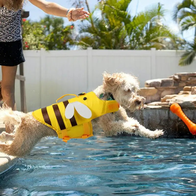 Dog Life Jacket For Boating Ripstop Waterproof With Handle