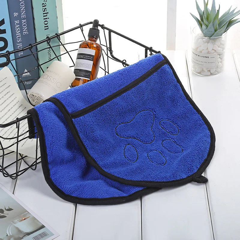 Pet Bath Towel Quick-Drying Absorbent Microfiber Bathrobe