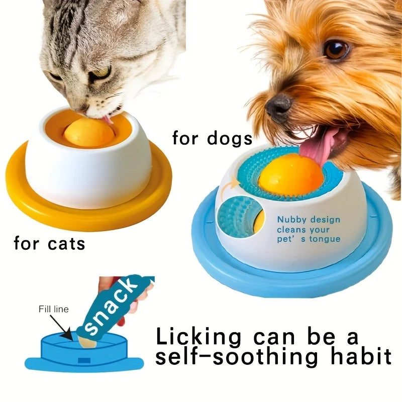 Pet Lick Mat Yogurt Licking Plate Slow Feeder Interactive