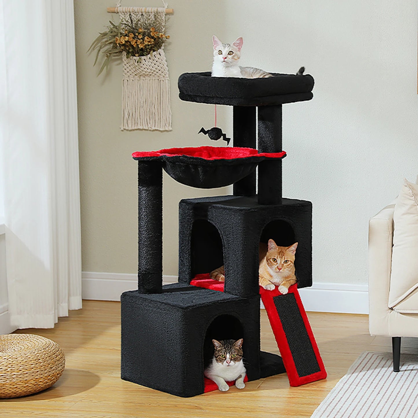 PAWZ Road Multi Level Cat Tree Indoor Cat Tower With Condos