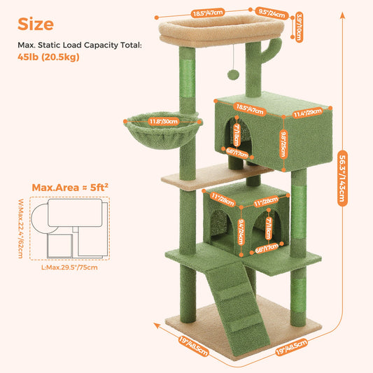 PAWZ Road Cat Tree With Toy Perch And Scratching Posts