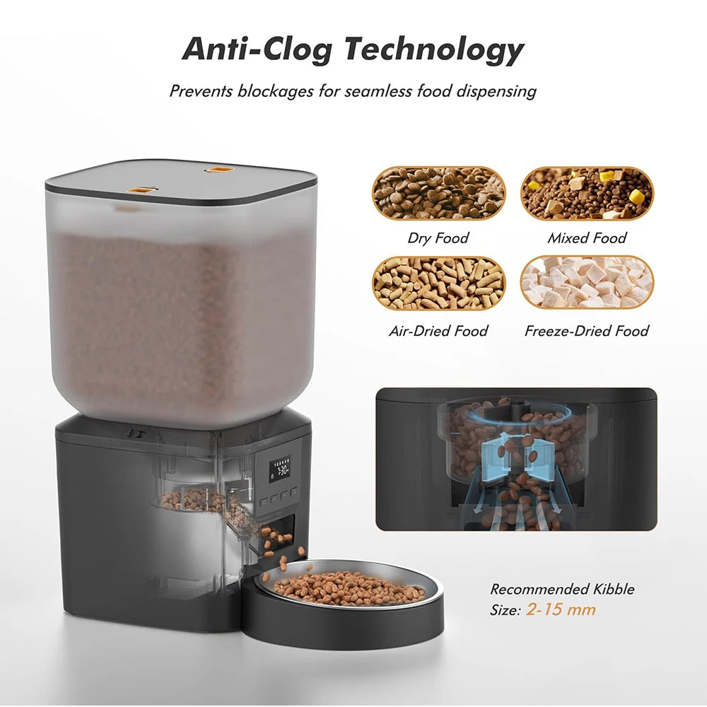 Furpipi Automatic Dog Feeder With Key Control And Time Setting