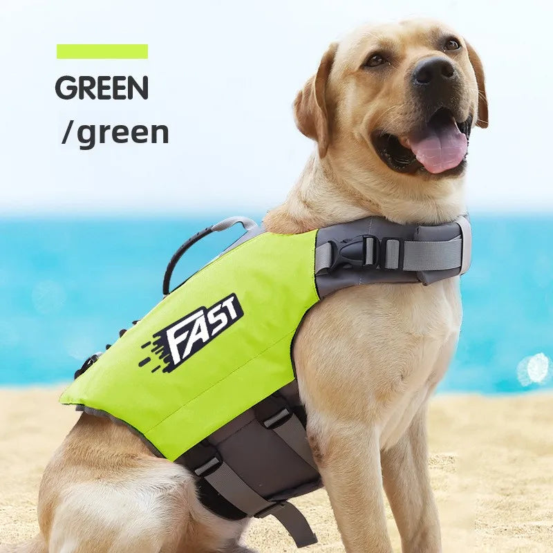 Dog Swimming Life Jacket Safety Vest With Adjustable Straps Reflective
