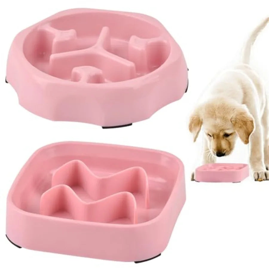 2 Pack Slow Feeder Bowls Silicone For Pets Non Slip