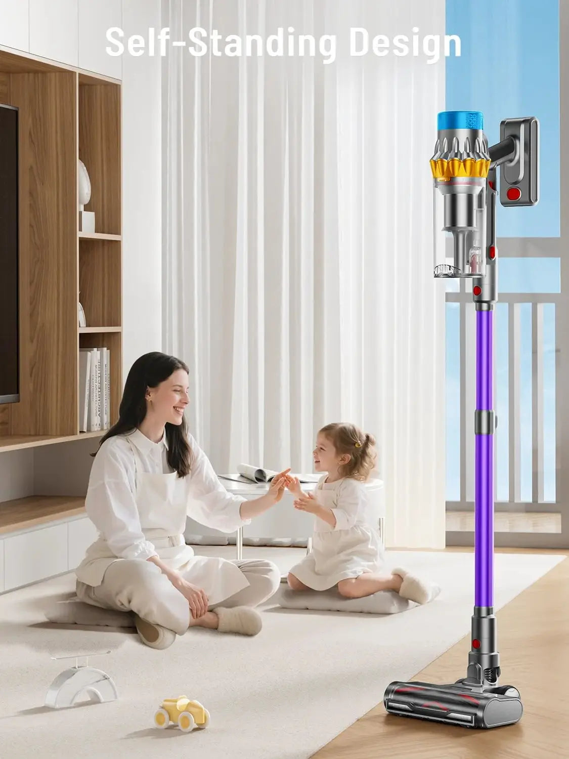 VAKERR X15 Pro Cordless Vacuum Cleaner 65KPa Suction Pet Hair And Carpet